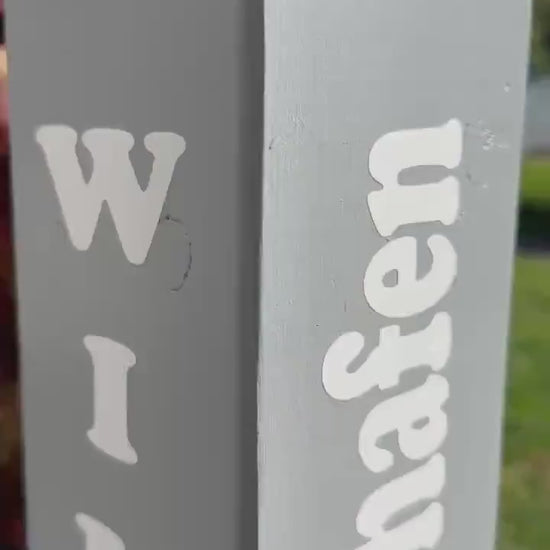 Willkommen in unserem Heimathafen Poller Anker grau Moin Gartendeko Dekoration Garten Manapal maritime Deko